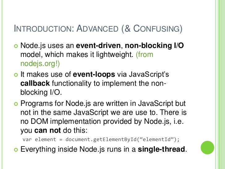 Introduction to Node.js
