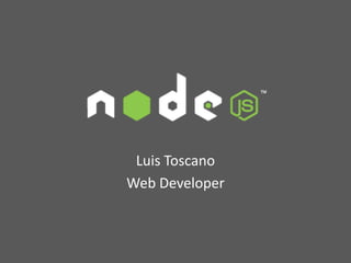 Luis Toscano
Web Developer
 