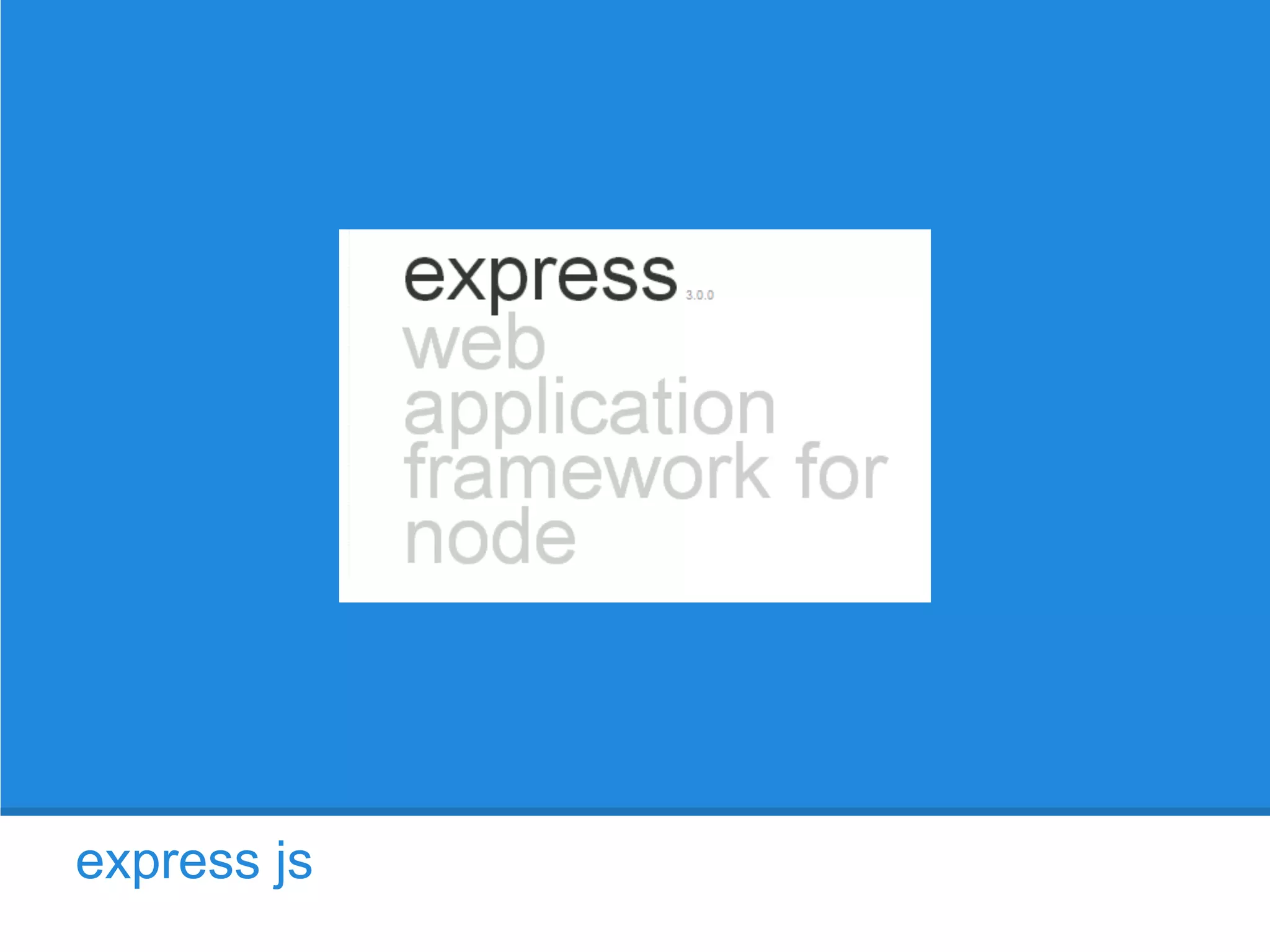 …
npm install <module name>
- to install new modules
- on windows, command prompt should be running with admin rights
npm install <module name> -g
- to install new modules globally
- on windows at location C:Users<user>AppDataRoamingnpm

 