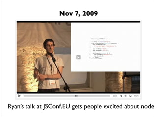 Nov 7, 2009




Ryan’s talk at JSConf.EU gets people excited about node
 