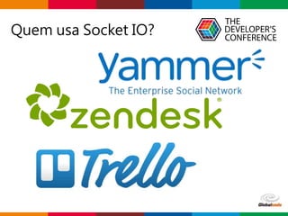 Globalcode – Open4education
Quem usa Socket IO?
 