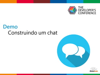 Globalcode – Open4education
Demo
Construindo um chat
 