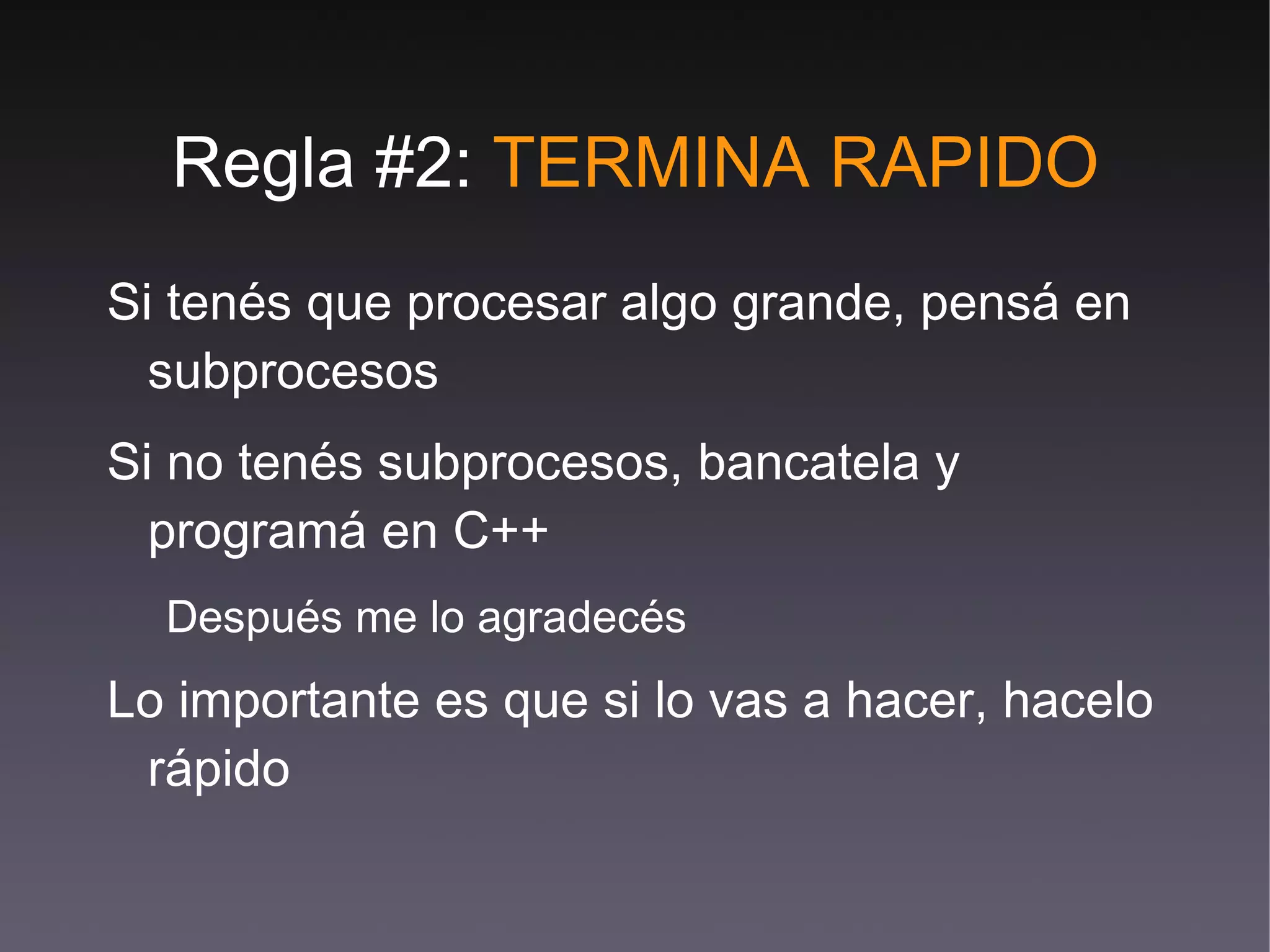 Escalado  Horizontal : más servers ¿No llegás a los 10k usuarios concurrentes? 