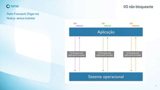 I/O não bloqueante 
Pedro Franceschi (Pagar.me) 
Node.js: serious business 
17 
 