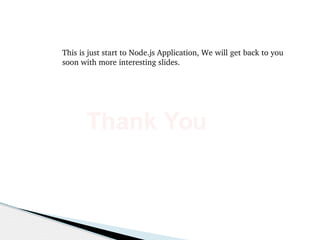 Quick Start to Node.js
