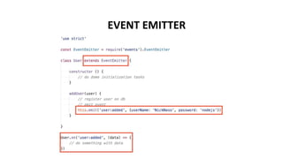 EVENT EMITTER
 