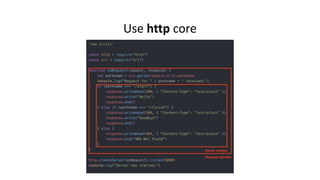 Use http core
 