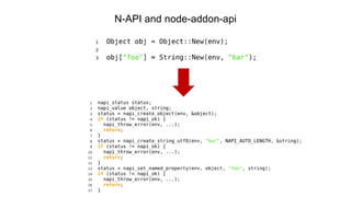 N-API and node-addon-api
 