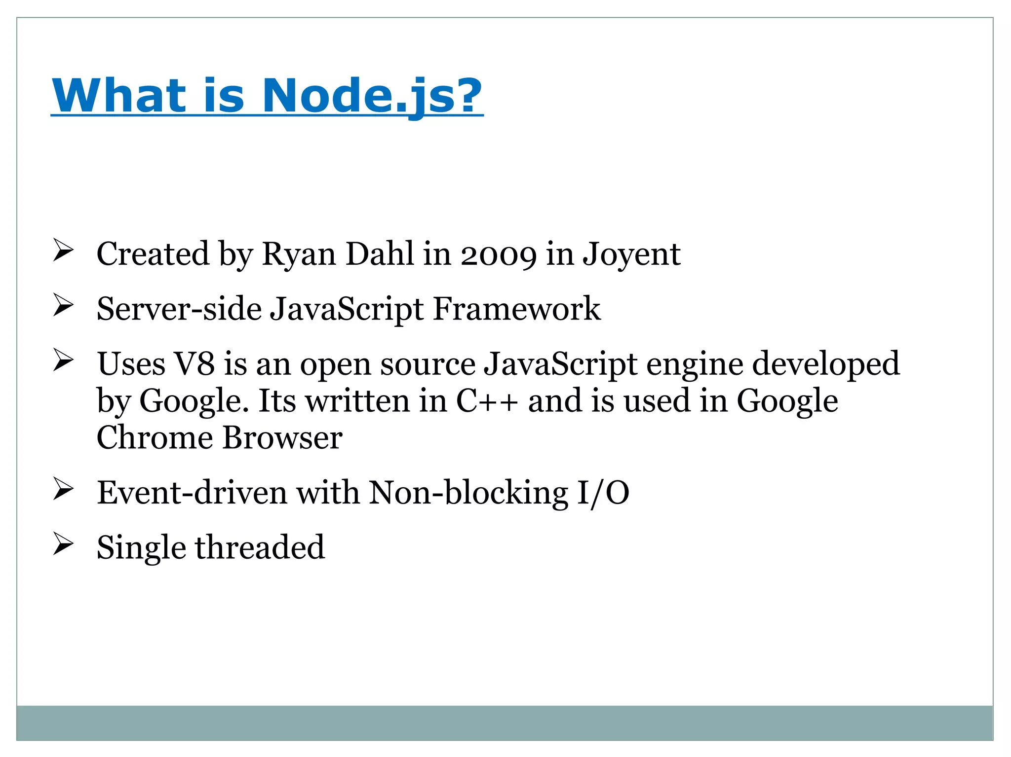 Node.js Basics | PPT