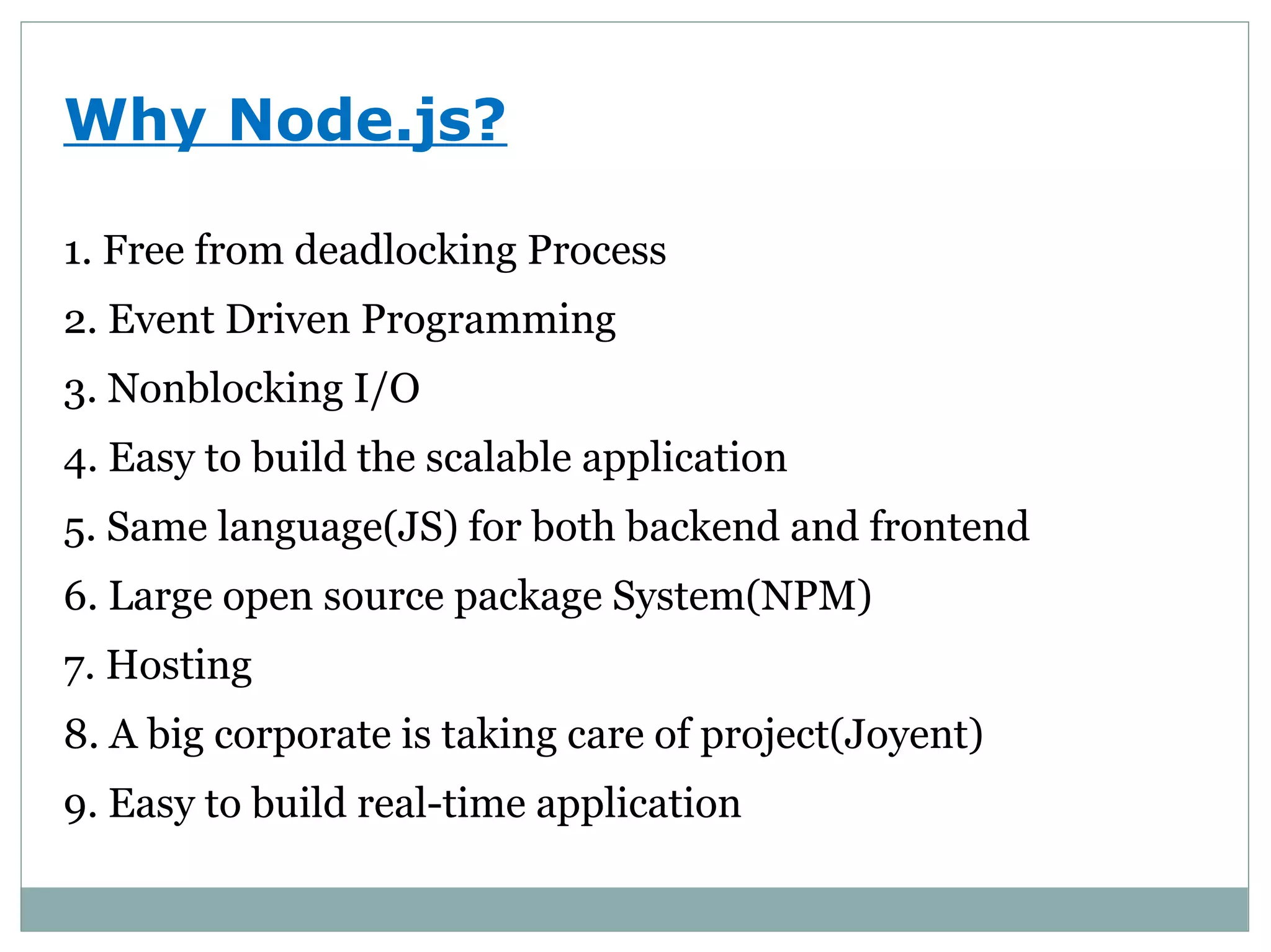 Node.js Basics | PPT