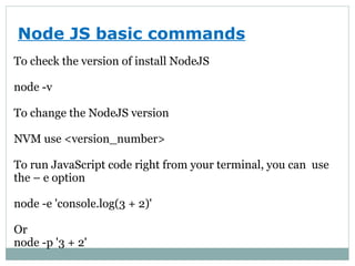 Node.js Basics | PPT image.
