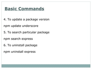 Node js Modules and Event Emitters | PPT