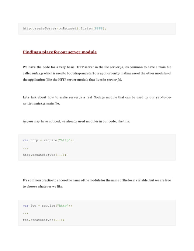 Node js getting started | PDF