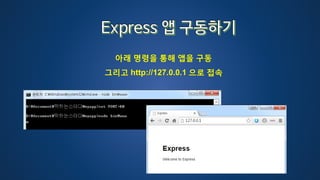 아래 명령을 통해 앱을 구동
그리고 http://127.0.0.1 으로 접속
 