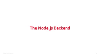 ©2015 Couchbase Inc. 23
The Node.js Backend
 