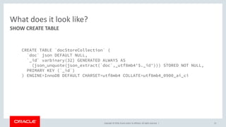 Node.js and the MySQL Document Store | PDF