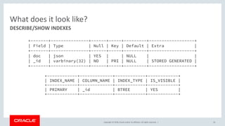 Node.js and the MySQL Document Store | PDF
