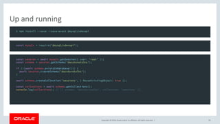 Node.js and the MySQL Document Store | PDF