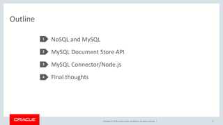 Node.js and the MySQL Document Store | PDF