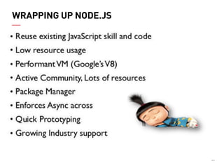 55 
WRAPPING UP NODE.JS  