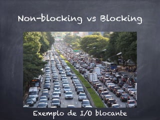 Non-blocking vs Blocking
Exemplo de I/O blocante
 