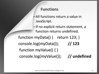 Nodejs functions & modules | PPT