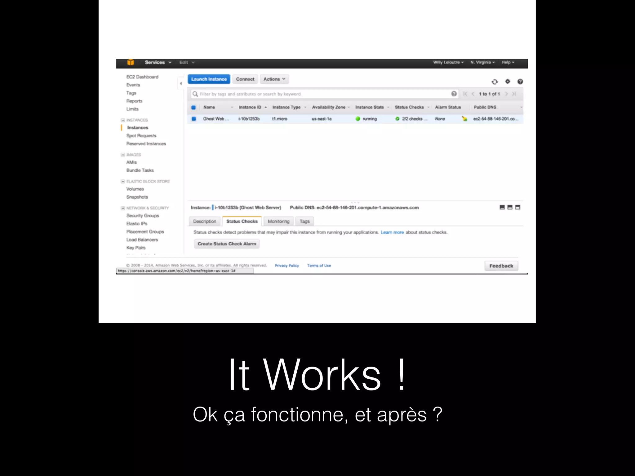 It Works ! 
Ok ça fonctionne, et après ? 
 