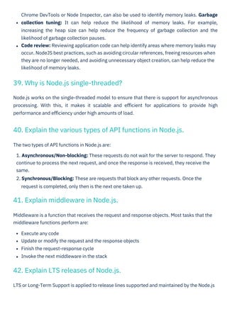 Node JS Interview Question PDF By ScholarHat | PDF