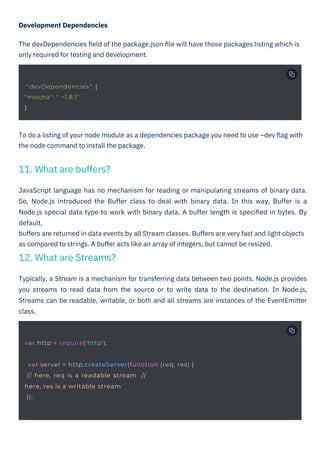 Node JS Interview Question PDF By ScholarHat | PDF