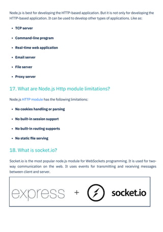 Node JS Interview Question PDF By ScholarHat | PDF