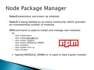 What is Node JS ? | PPTX