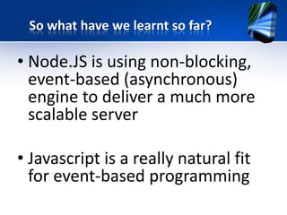 Node js introduction | PPTX
