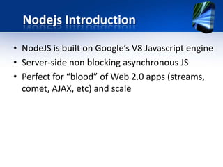 Node js introduction | PPTX