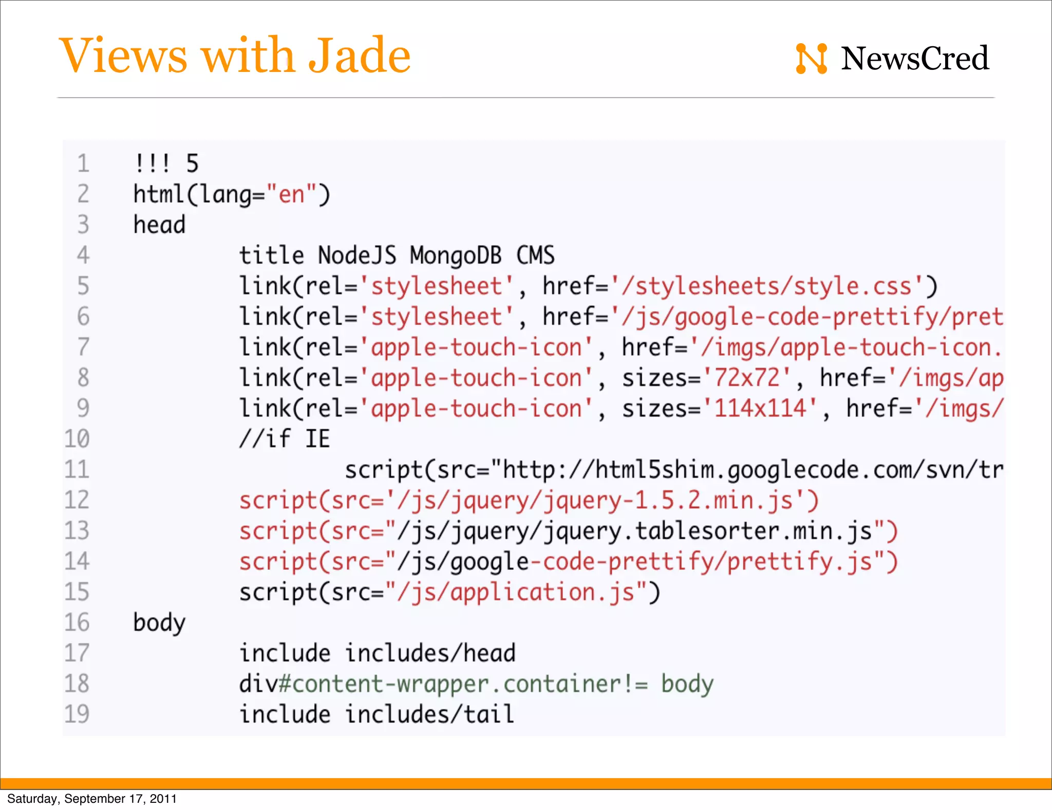Views with Jade NewsCred Saturday, September 17, 2011 