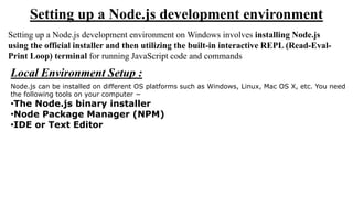 Introduction To Node Js and Set up .pdf