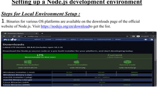 Introduction To Node Js and Set up .pdf