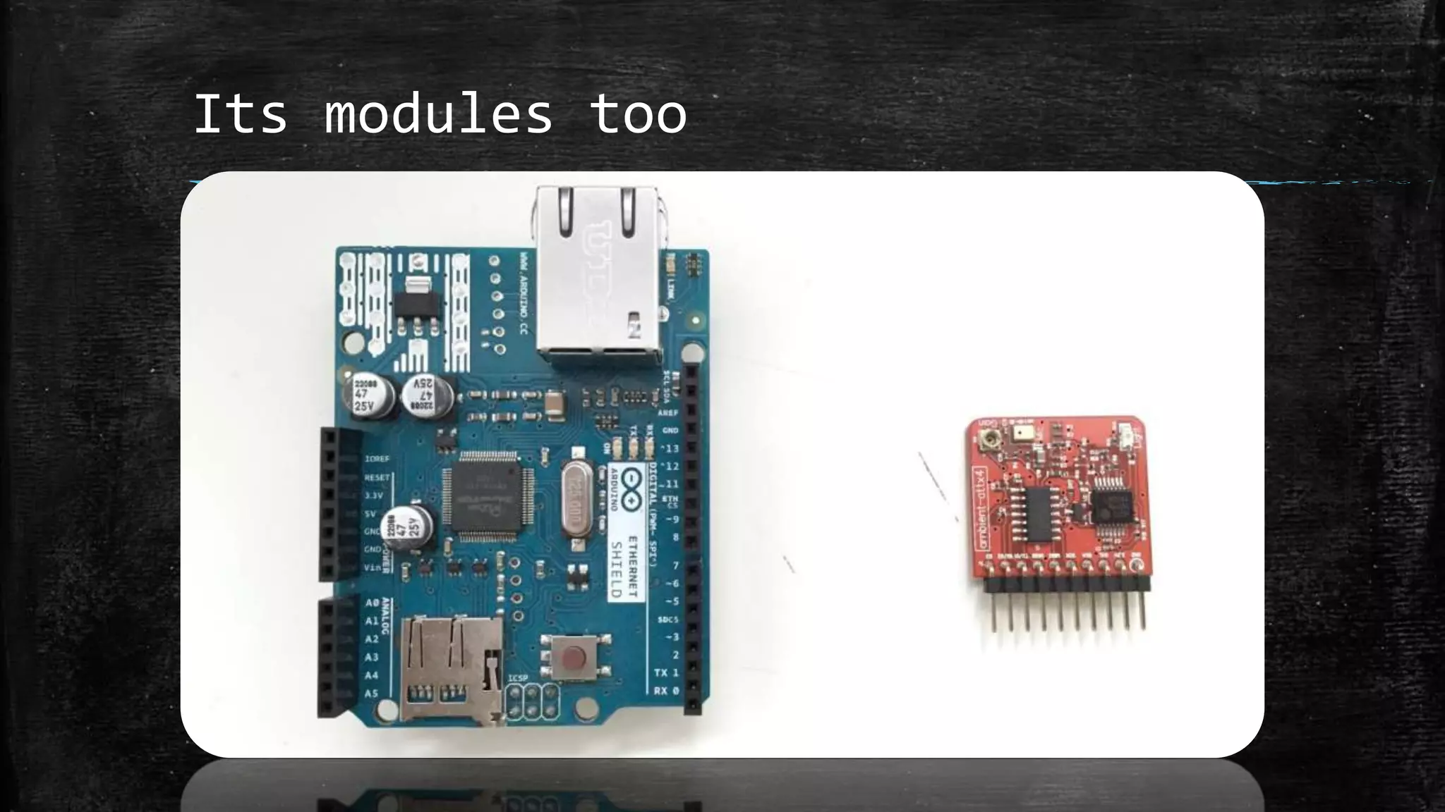 Its modules too
 