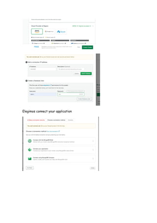 Elegimos connect your application
 
