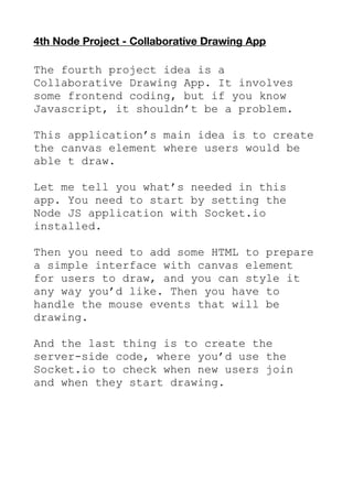 Node js projects | PDF