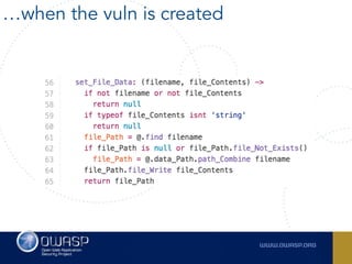 …when the vuln is created
 