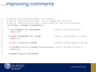 …improving comments
 