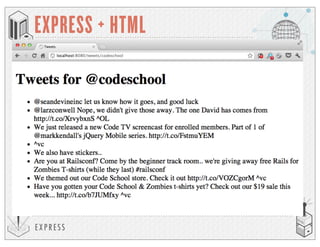 EXP RESS
EXPRESS + HTML
 