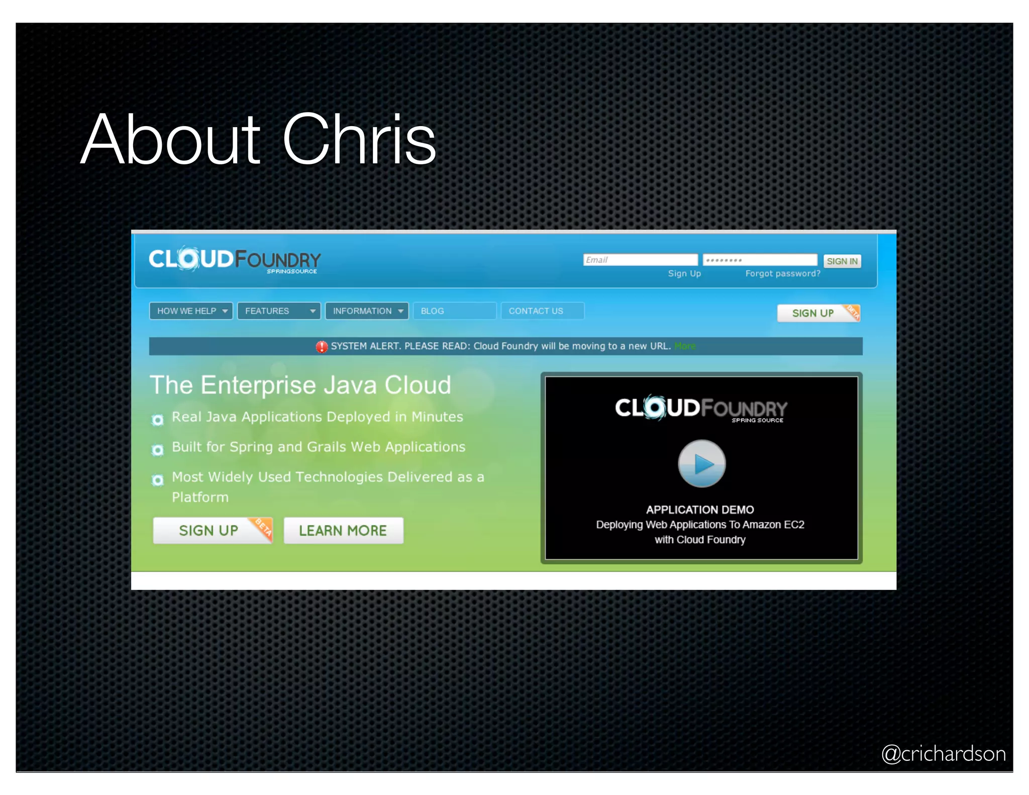 @crichardson
About Chris
 