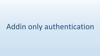 Node js to sharepoint authentication | PPTX