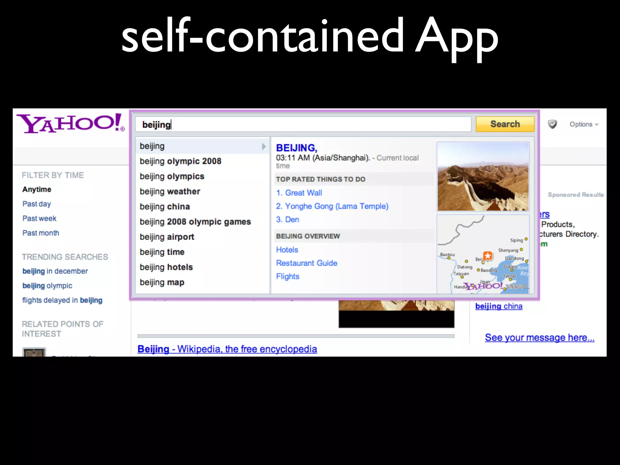 self-contained App
 