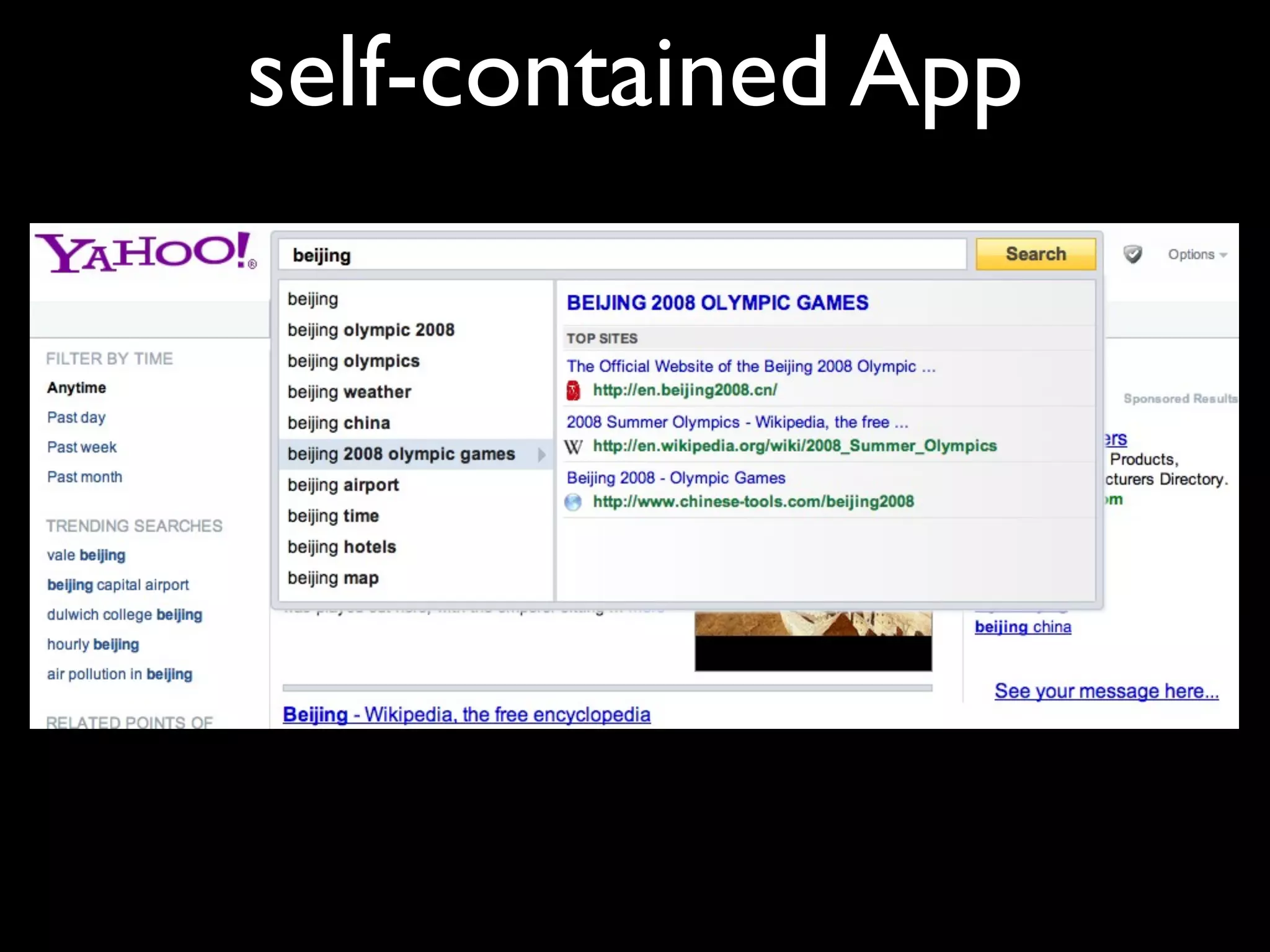 self-contained App
 