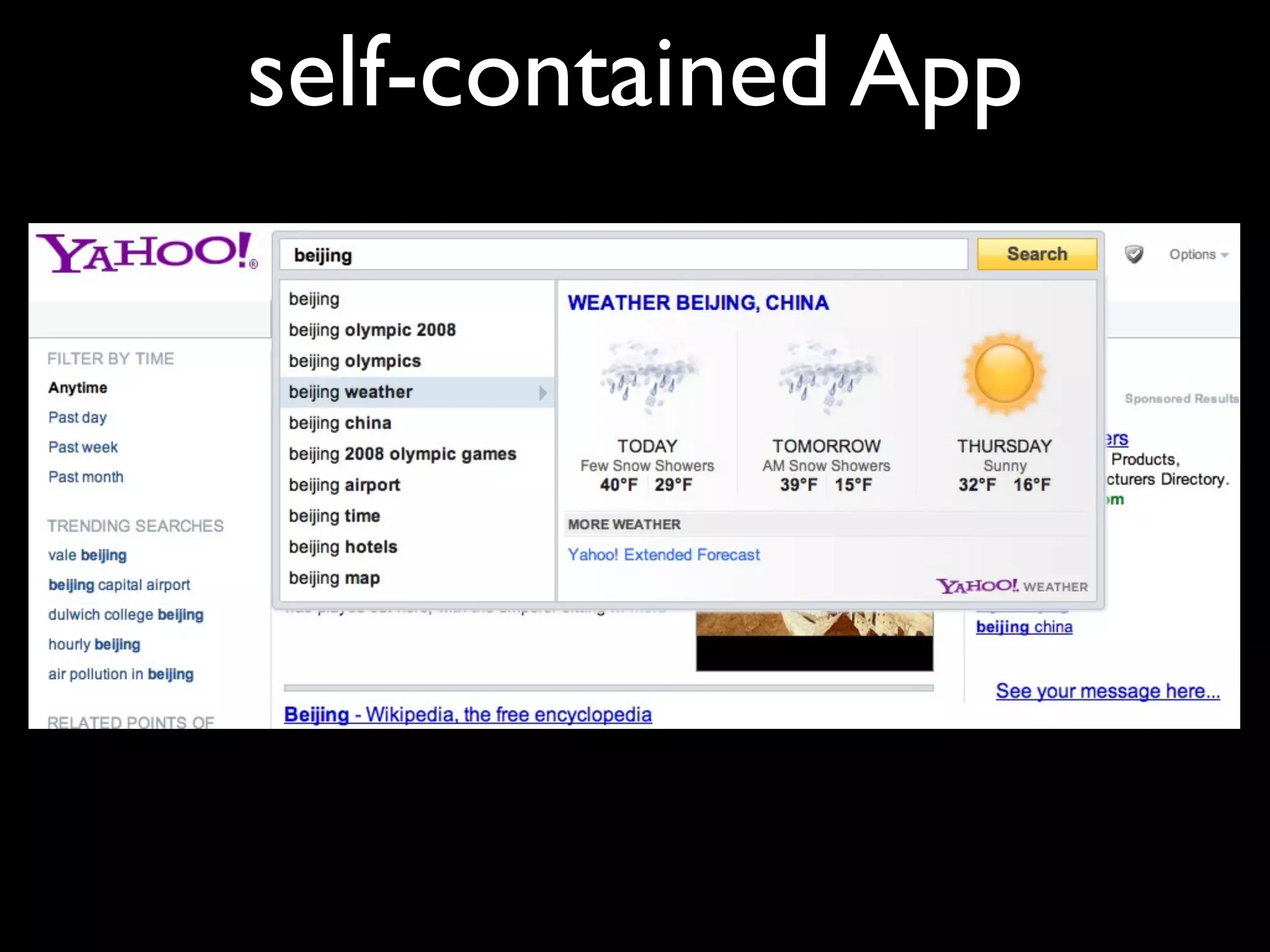 self-contained App
 