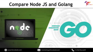 Compare Node JS and Golang
www.forcebolt.com marketing@forcebolt.com +1 209 813 5128
 