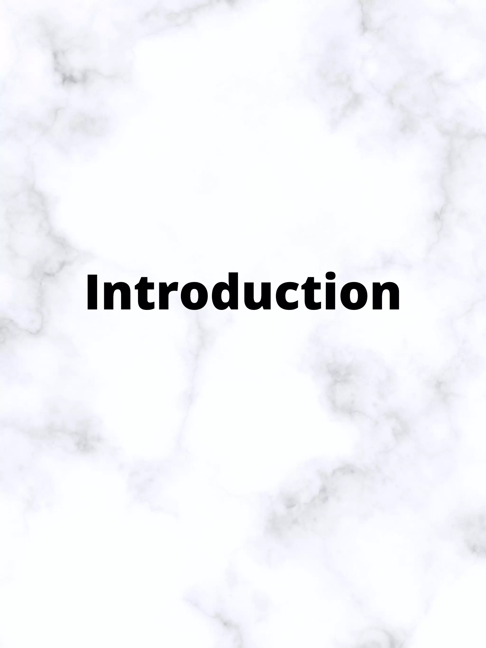Introduction
 