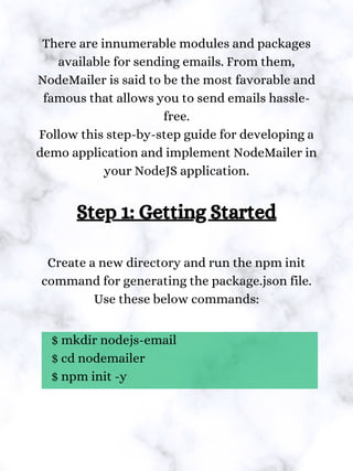Node mailer example how to send email using nodemailer with gmail ...